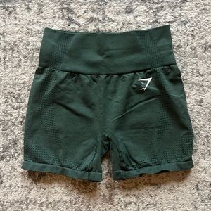 Gymshark Vital Seamless 2.0 Shorts-Obsidian Green Marl-Size Small